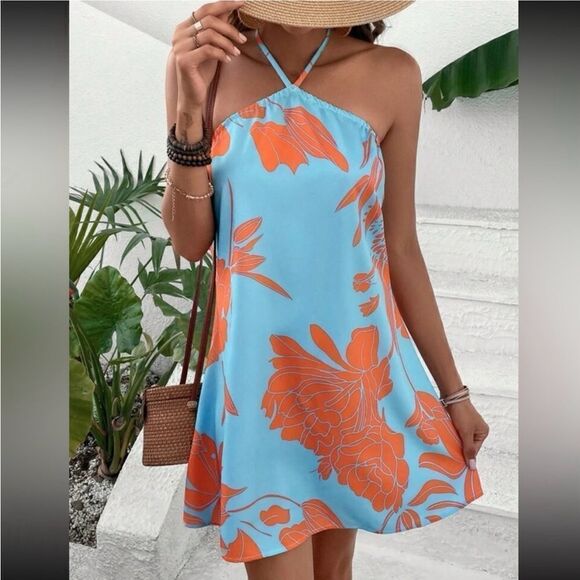 Boho floral summer dress. Sizes S,M,L - Picture 1 of 6